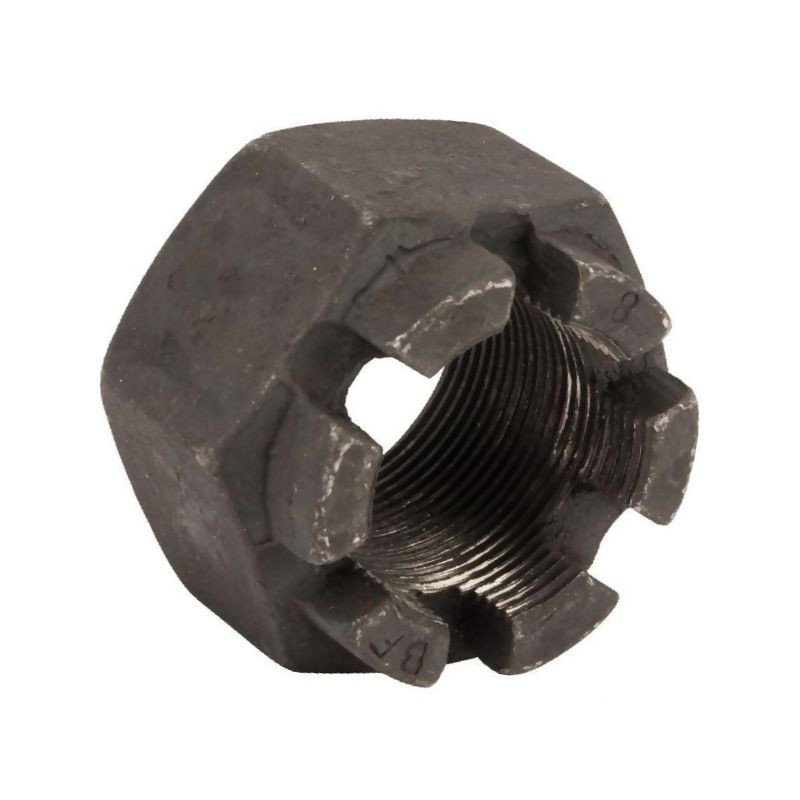 Nakrętka M30x1.50 kl.8 koronowa wysoka DIN935 stalowa 0411A-