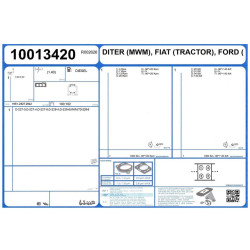 Uszczelka głowicy Renault fi100, fi102 - 1,4mm () Ajusa