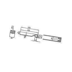 Palec, ząb zgrabiarki 378/96/41 fi9,0 mm, oryginał Deutz-Fahr VF06580456 Deutz Fahr 9006580456009