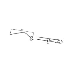 Palec, ząb zgrabiarki 611/92/38 fi9,5 mm, oryginał Fella 162058