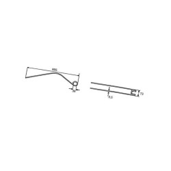 Palec, ząb zgrabiarki 605/73/38 fi9,5 mm, Nemeyer 600041 Niemeyer 600041