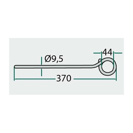 Palec zgrabiarki 370x140mm, pasuje do Claas