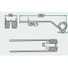 Palec zgrabiarki 380x98mm, pasuje do Claas