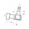 Końcówka drążka F150403090040, 
 Fendt,