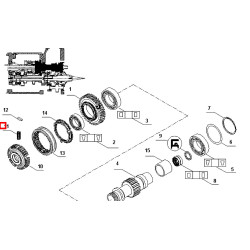 Sprężynka synchronizatora  7700031082