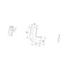 Złącze 90° Płaskie Do Węża 30mm Pod Nakrętkę 1i1/4"