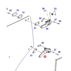ZAWIAS DRZWI GÓRNY (G737812030020)