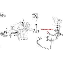 Przewód hydrauliczy Fendt (h718890580010)