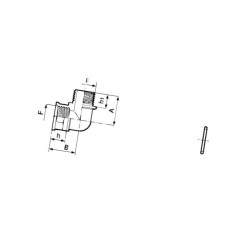 Złącze 90° Gwint Zew./Wew. 1i1/2"-1i1/2"