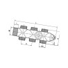 Kolektor Gwintowany 1"-6x3/4"