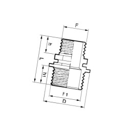 Złącze Redukcyjne Gwint Zew. 1”-1/2”