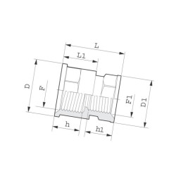 Złącze Redukcyjne Gwint Wew. 2”-1i1/2"