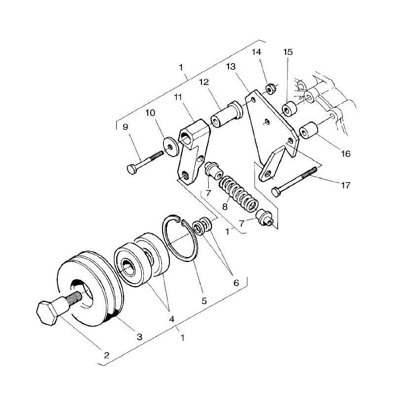 Napinacz paska klinowego MF V836855979 Massey-Ferguson 2000-V836855979