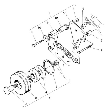 Napinacz paska klinowego MF V836855979 Massey-Ferguson 2000-V836855979