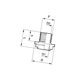Tuleja Do Mieszadła M24x2-1/2"