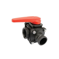 Zawór Kulowy Ręczny 3-Drożny Gwint Wew. 2” Camlock 2”