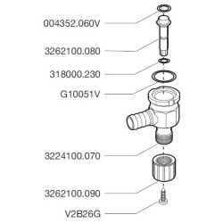 3224100100 Zawór spustowy filtra 1" Arag 8026834056381