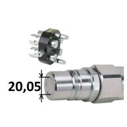 Wkład szybkozłącza hydraulicznego Multifaster gniazdo 2P-3/4"wew.1i1/16"UNF