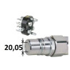 Wkład szybkozłącza hydraulicznego Multifaster gniazdo 2P-3/4"wew.1i1/16"UNF