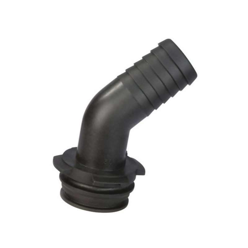 Złączka męska T6 do węża 38mm -45° Arag