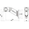 Lampa obrysowa LED, AMP, lewe Vignal