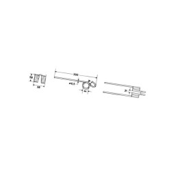 Palec zgrabiarki, 300/68/44 fi6,5 mm, Pöttinger