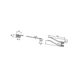 Palec zgrabiarki, 493/92/41 fi8,0 mm,  LD Pöttinger