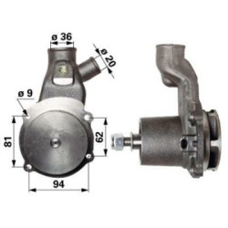 Pompa wody Massey Ferguson 4225108M91 Massey-Ferguson 2000-4225108M91