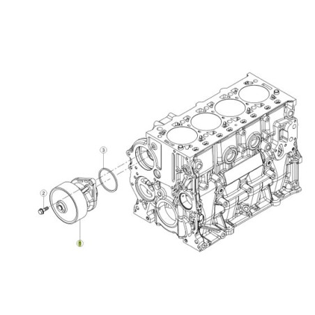 Pompa wody Renault 0011624670 Claas 2000000707914