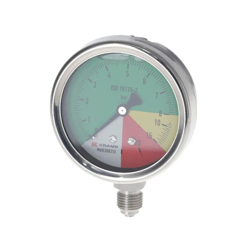 Manometr opryskiwacza 63mm, 0-25 bar, 1/4" dolne, MA630825E