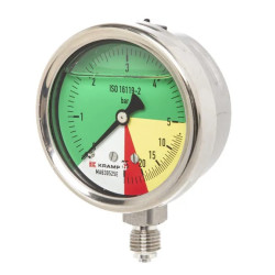 Manometr opryskiwacza 100mm, 0-25 bar, 1/4" dolne, MA100525E