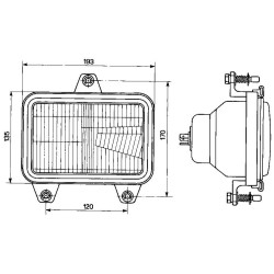 Reflektora Fiat 5154453 Cobo 05.3309.000