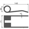 Palec podbieracza, 143/72/31,4 fi 4,8mm, New Holland