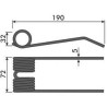 Palec podbieracza, 189/70/32 fi 5,0mm, New Holland