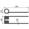 Palec podbieracza, 190/68/0 fi 5,6mm, pasuje do Claas