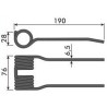 Palec podbieracza, 190/76/28 fi 6,0mm, pasuje do Claas