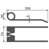 Palec podbieracza, 195/75/30 fi 5,0mm, pasuje do Claas