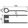 Palec podbieracza, 190/76/28 fi 6,0mm, pasuje do Claas