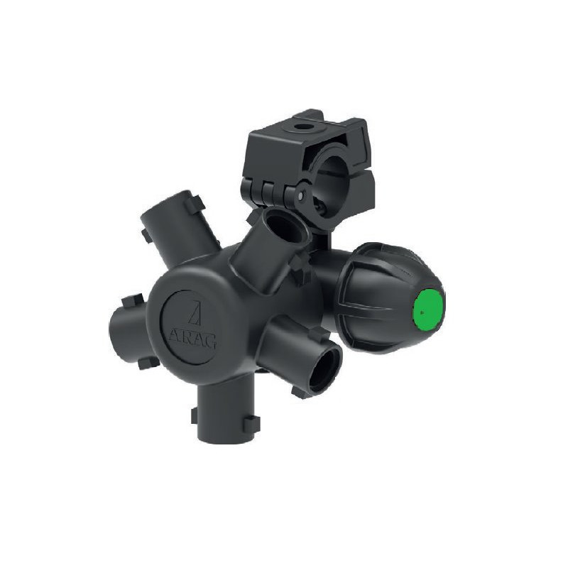 Korpus rozpylacza Arag 40649W7V Compact Jet 5-krotny do rury 21mm (1/2") z przyłączem 10mm