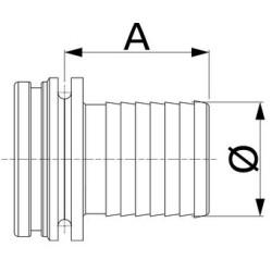 Złącze węża by-pass 45/40 mm Arag 460040