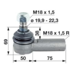 Końcówka drążka CNH 354502A1