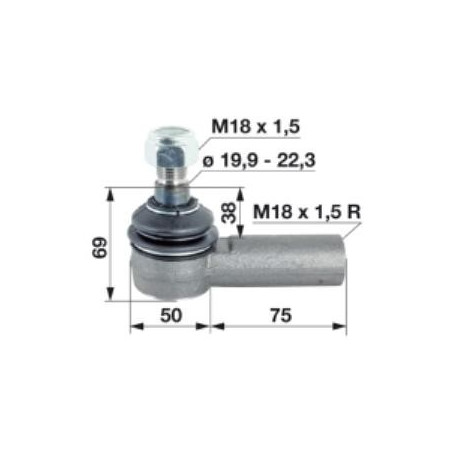 Końcówka drążka CNH 354502A1