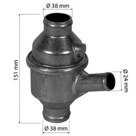 Termostat 7700024756 8/38/24mm, 76°C pasuje do Renault