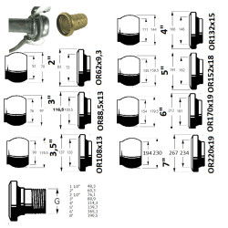 KKM 8" z kołnierzem 185x185mm