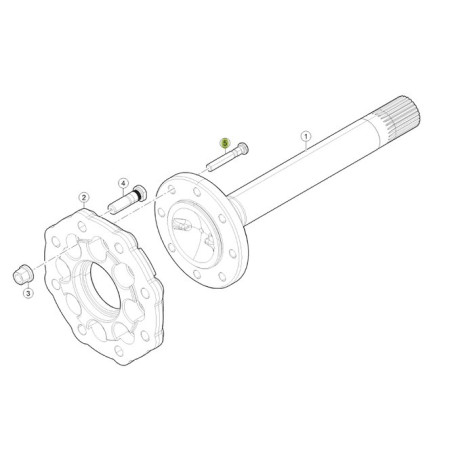Śruba koła 0011512051 Claas 0011512051