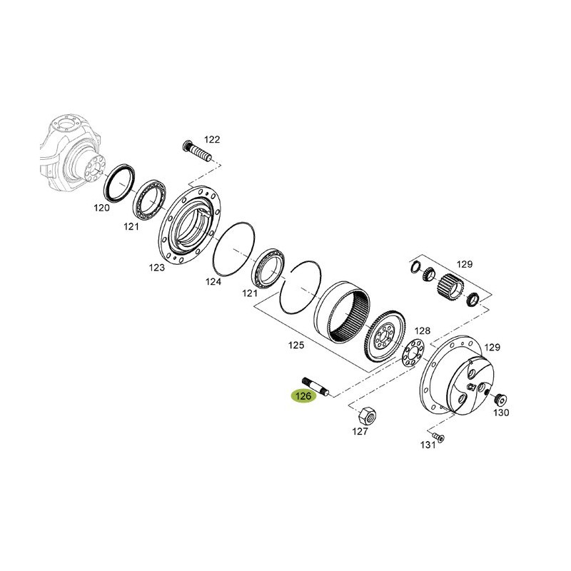 Śruba koła 0011664860 Claas 0011664860