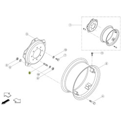 Śruba koła 0016013170 Claas 0016013170