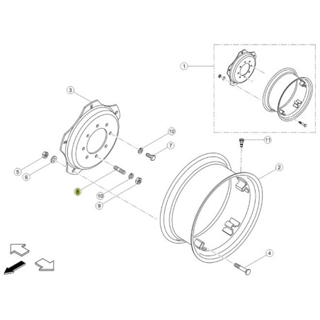 Śruba koła 0016013170 Claas 0016013170