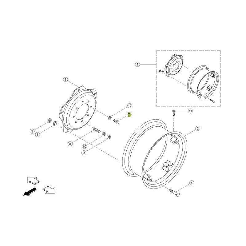 Śruba koła 0016014390 Claas 0016014390