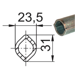 Profil 00C 23,5x31 x3,5 L1000 STD 690037Z10
